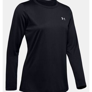 Under Armour® (Women's XL) UA Tech™ Crew Long Sleeve in Black